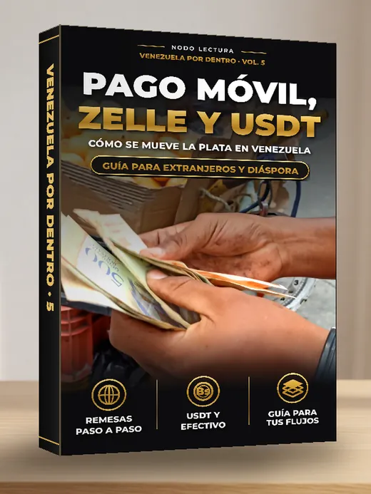 Portada en 3D del Vol. 5, Pago Móvil, Zelle y USDT